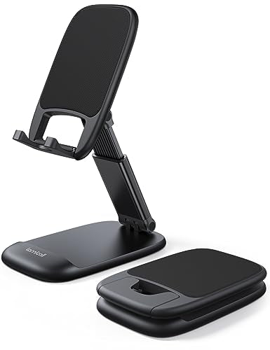 Minimalist Lamicall Cell Phone Stand for Desk - [Height Adjustable] Foldable Essentials