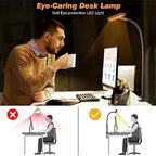 Minimalist Airlonv LED Desk Lamp for Office Home, Eye-Caring Kit