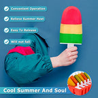 Silicone Popsicle Molds 10-cavity, DIY Ice Pop Mold for Kids Set