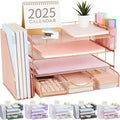 gianotter Desk Organizers and Accessories with File Holder, 4-Tier Kit