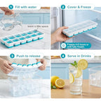 Smart Home NFK Ice Cube Tray with Lid & Kit