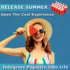 Silicone Popsicle Molds 10-cavity, DIY Ice Pop Mold for Kids Set