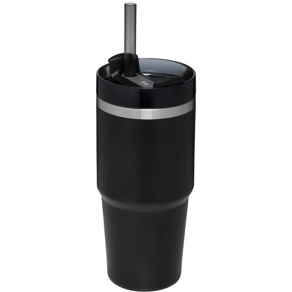 Splash-Resistant FlowState The Quencher H2.0 Flowstate Tumbler  | Stanley Create D329E - Double-Wall Vacuum Insulated Travel Tumbler with Straw Detail