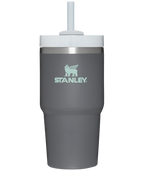 Splash-Resistant FlowState The Quencher H2.0 Flowstate Tumbler | Stanley Create D330L - Premium Stainless Steel Straw Cup for All-Day Hydration - Charcoal