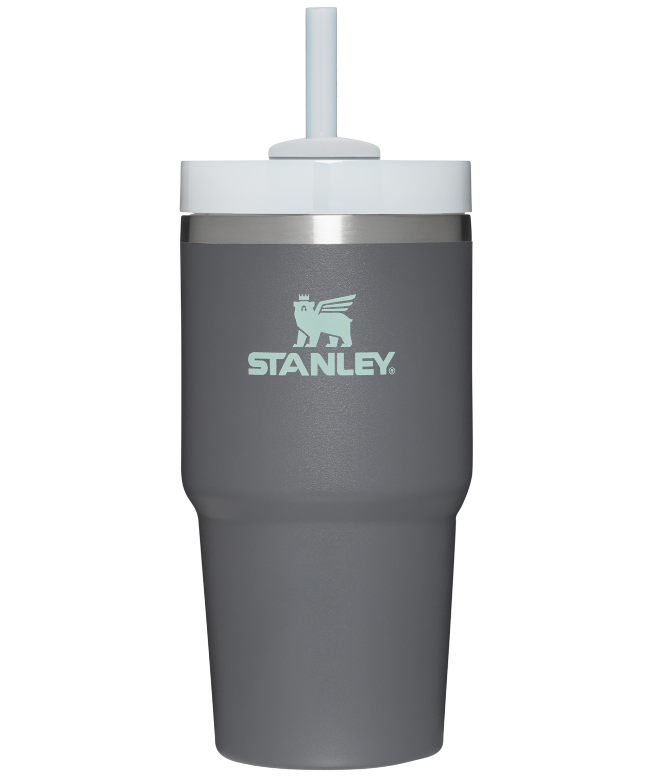 Splash-Resistant FlowState The Quencher H2.0 Flowstate Tumbler | Stanley Create D330L - Premium Stainless Steel Straw Cup for All-Day Hydration - Charcoal