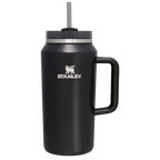 Splash-Resistant FlowState The Quencher H2.0 Flowstate Tumbler D033Q - 40oz Large Capacity Car-Cup Friendly Quencher - Black Glow