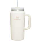 Splash-Resistant FlowState The Quencher H2.0 Flowstate Tumbler D033Q - 40oz Large Capacity Car-Cup Friendly Quencher - Cream