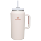 Splash-Resistant FlowState The Quencher H2.0 Flowstate Tumbler D033Q - 40oz Large Capacity Car-Cup Friendly Quencher - Rose Quartz