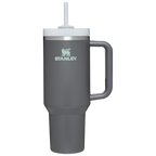 Double-Wall Vacuum The Quencher H2.0 Flowstate Tumbler  | Stanley Create D332L - Premium Stainless Steel Straw Cup for All-Day Hydration - Charcoal