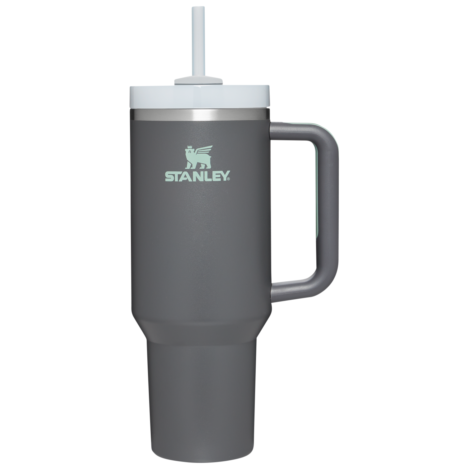 Double-Wall Vacuum The Quencher H2.0 Flowstate Tumbler  | Stanley Create D332L - Premium Stainless Steel Straw Cup for All-Day Hydration - Charcoal