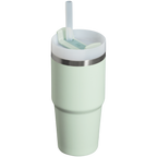Splash-Resistant FlowState The Quencher H2.0 Flowstate Tumbler  | Stanley Create D329E - Double-Wall Vacuum Insulated Travel Tumbler with Straw Detail