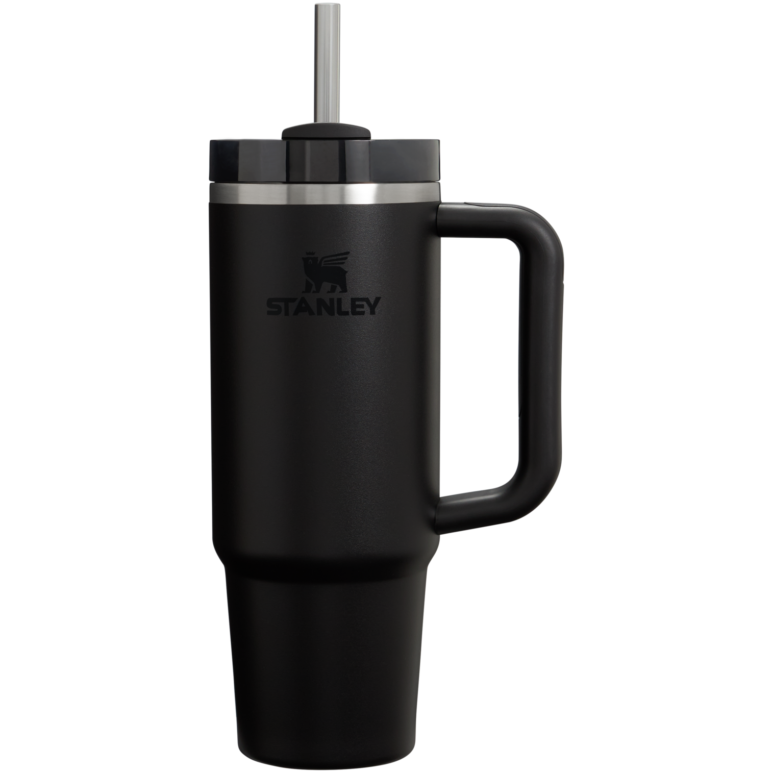 Insulated Travel The Quencher H2.0 Flowstate Tumbler D051L - Premium Stainless Steel Straw Cup for All-Day Hydration - Black 2.0