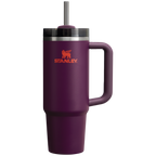 Insulated Travel The Quencher H2.0 Flowstate Tumbler | Stanley Create D331C - 40oz Large Capacity Car-Cup Friendly Quencher - Plum