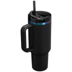 Double-Wall Vacuum The Black Chroma Quencher H2.0 Flowstate Tumbler D252B - 40oz Large Capacity Car-Cup Friendly Quencher Detail