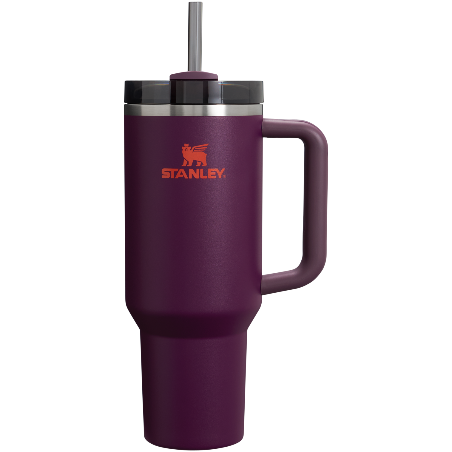 Double-Wall Vacuum The Quencher H2.0 Flowstate Tumbler  | Stanley Create D332L - Premium Stainless Steel Straw Cup for All-Day Hydration - Plum