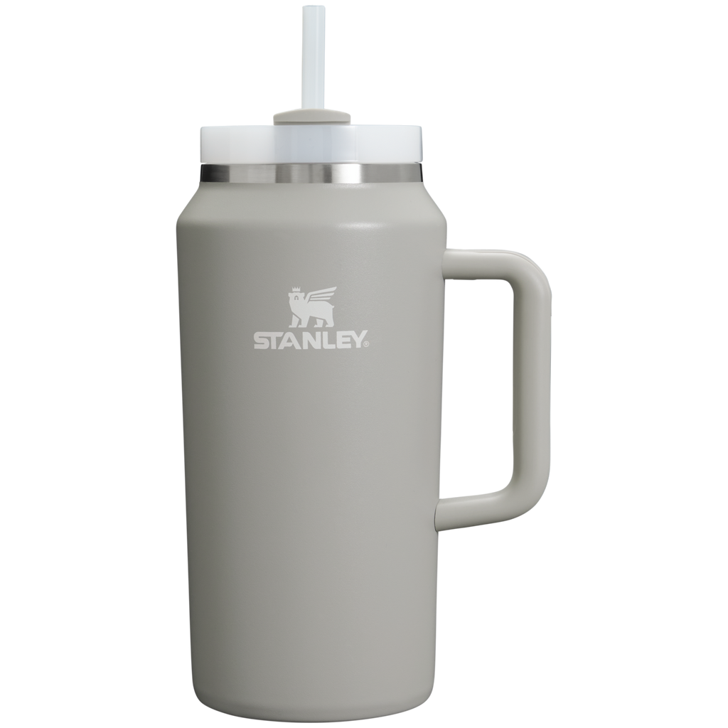 Splash-Resistant FlowState The Quencher H2.0 Flowstate Tumbler D033Q - 40oz Large Capacity Car-Cup Friendly Quencher - Ash
