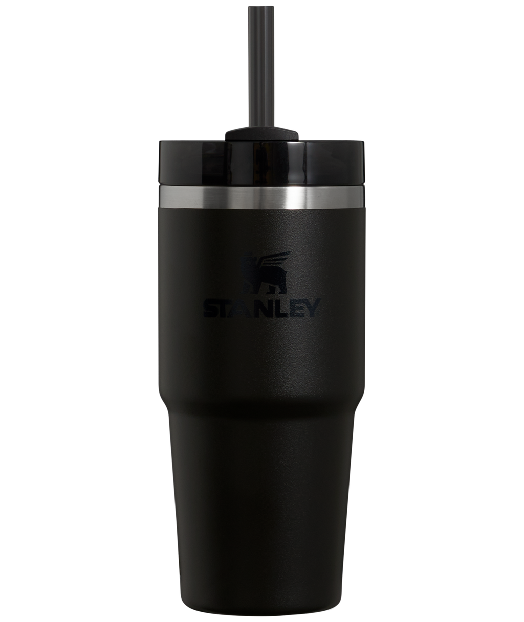 Splash-Resistant FlowState The Quencher H2.0 Flowstate Tumbler  | Stanley Create D329E - Double-Wall Vacuum Insulated Travel Tumbler with Straw - Pomelo