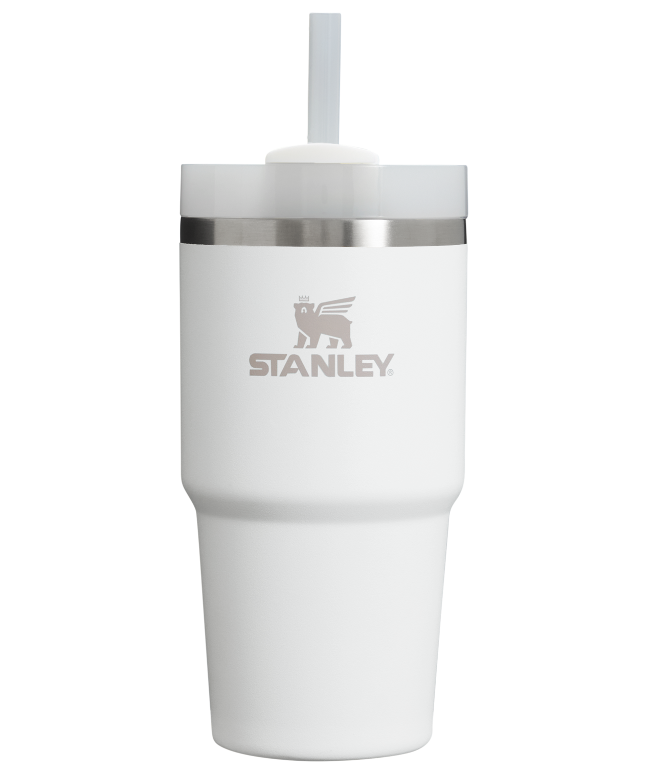 Splash-Resistant FlowState The Quencher H2.0 Flowstate Tumbler | Stanley Create D330L - Premium Stainless Steel Straw Cup for All-Day Hydration - Frost