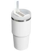 Splash-Resistant FlowState The Quencher H2.0 Flowstate Tumbler  | Stanley Create D329E - Double-Wall Vacuum Insulated Travel Tumbler with Straw Detail