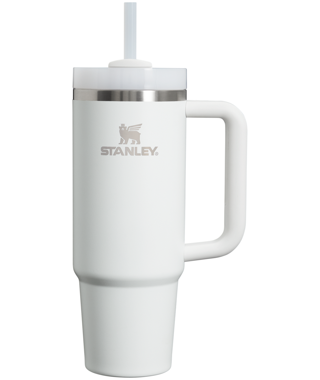 Insulated Travel The Quencher H2.0 Flowstate Tumbler | Stanley Create D331C - 40oz Large Capacity Car-Cup Friendly Quencher - Frost