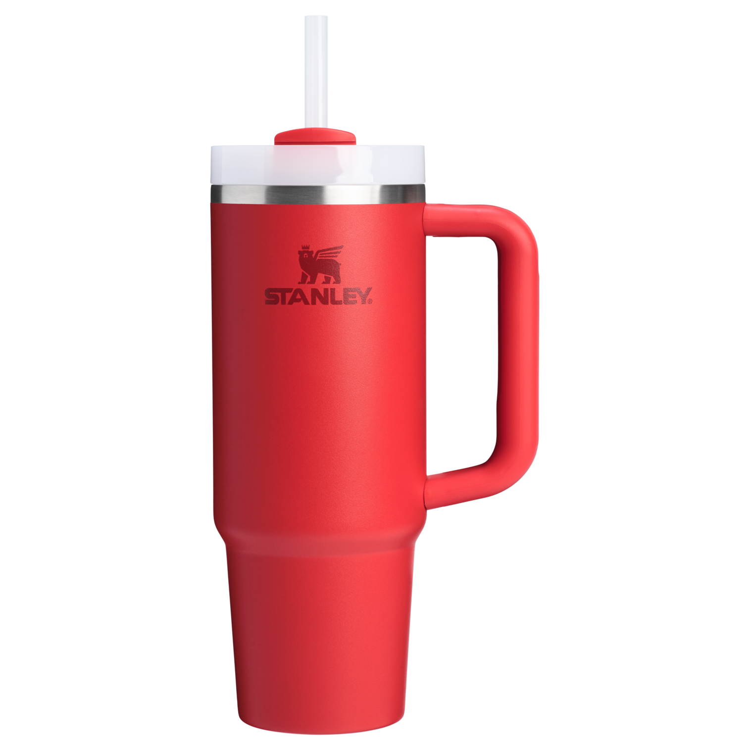 Insulated Travel The Quencher H2.0 Flowstate Tumbler D051L - Premium Stainless Steel Straw Cup for All-Day Hydration - Chili Red