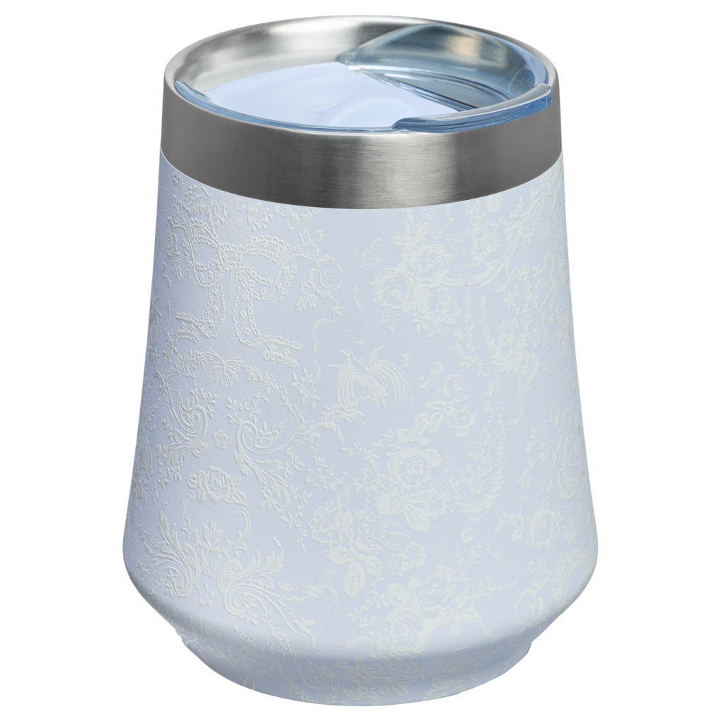 Shatterproof Luxury Stanley 1913 x LoveShackFancy Holiday Reserve Wine Tumbler D204X - Shatterproof Flavor-Preserving Cocktail Tumbler with Lid Detail