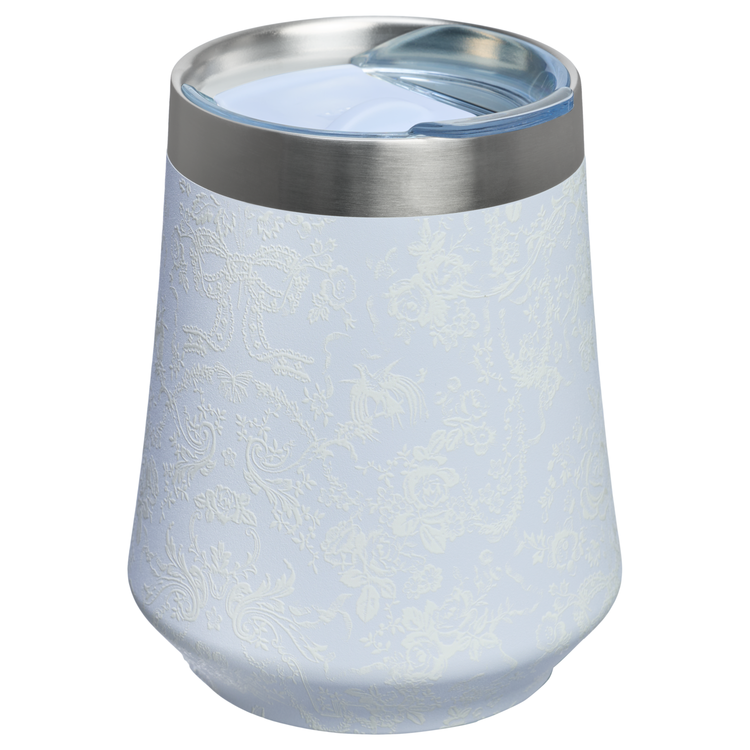 Vacuum Insulated Wine Stanley 1913 x LoveShackFancy Holiday Reserve Wine Tumbler D367F - Premium Insulated Egg-Shaped Wine Glass for Outdoors Detail