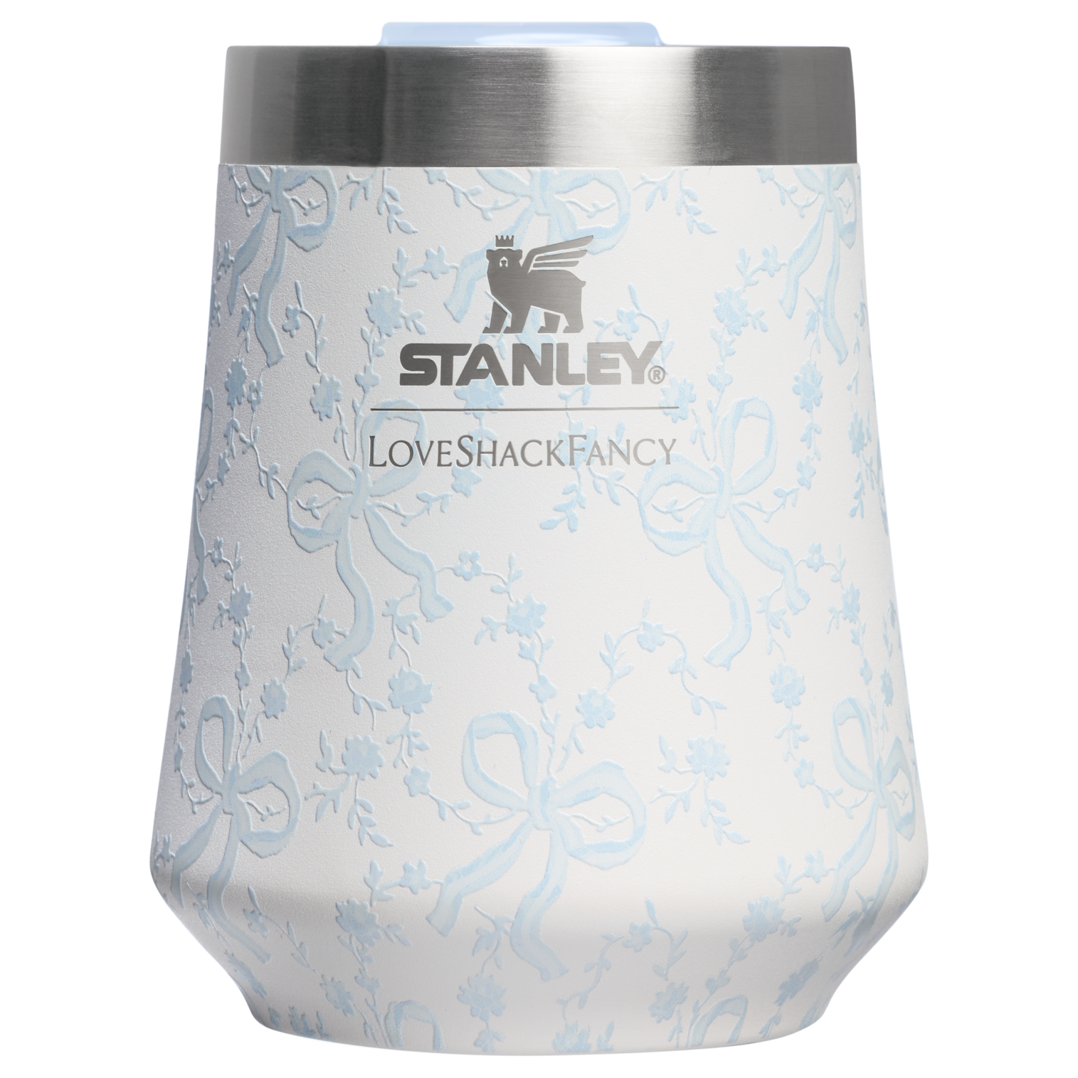 Vacuum Insulated Wine Stanley 1913 x LoveShackFancy Holiday The Reserve Wine Tumbler Set | 2-pack D205C - Shatterproof Flavor-Preserving Cocktail Tumbler with Lid Detail