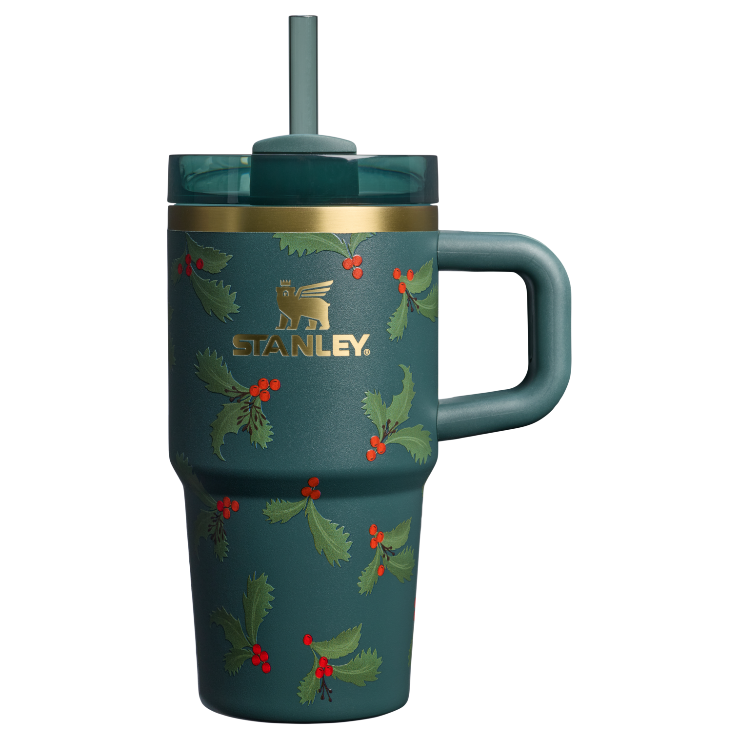 Splash-Resistant FlowState The Cheers & Cheer Quencher H2.O Flowstate Tumbler D192J - Premium Stainless Steel Straw Cup for All-Day Hydration - Holiday Botanical