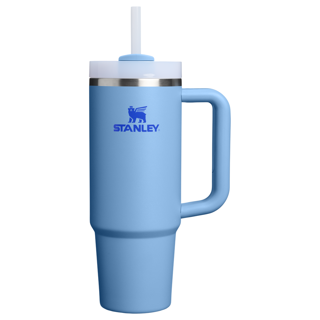 Insulated Travel The Quencher H2.0 Flowstate Tumbler D051L - Premium Stainless Steel Straw Cup for All-Day Hydration - Blue Sky