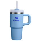Insulated Travel The Quencher H2.O Flowstate Tumbler D068Z - Premium Stainless Steel Straw Cup for All-Day Hydration - Blue Sky