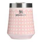Flavor-Preserving The Reserve Wine Tumbler D352C - Elegant Stemless Vacuum Insulated Wine Tumbler - Rose Quartz Rattan
