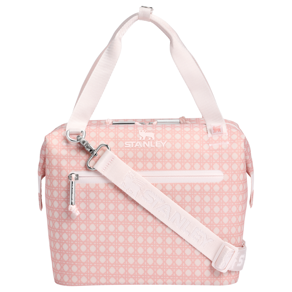 Portable Mini The All Day Julienne Mini Cooler D349V - Julienne Series Portable Picnic Chiller Tote - Rose Quartz Rattan