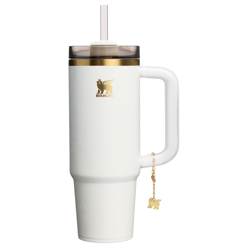 Double-Wall Vacuum The Quencher Luxe H2.0 Flowstate Tumbler D171F - Premium Stainless Steel Straw Cup for All-Day Hydration - Pale Stone Snakeskin