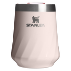 Vacuum Insulated Wine The Textured Reserve Wine Tumbler D141Z - Elegant Stemless Vacuum Insulated Wine Tumbler - Rose Quartz Gloss