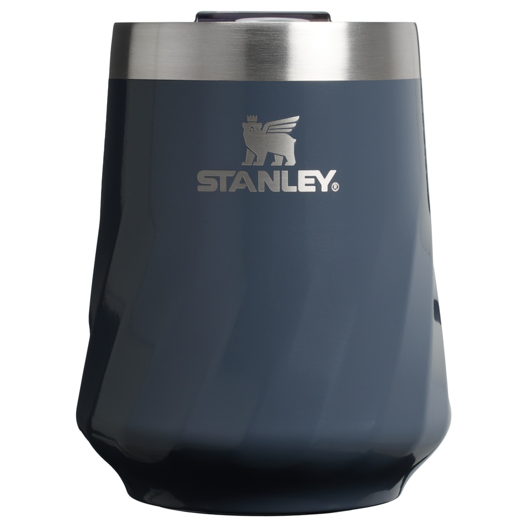 Vacuum Insulated Wine The Textured Reserve Wine Tumbler D141Z - Elegant Stemless Vacuum Insulated Wine Tumbler - Twilight Gloss