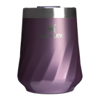 Vacuum Insulated Wine The Textured Reserve Wine Tumbler D141Z - Elegant Stemless Vacuum Insulated Wine Tumbler - Wisteria Shine