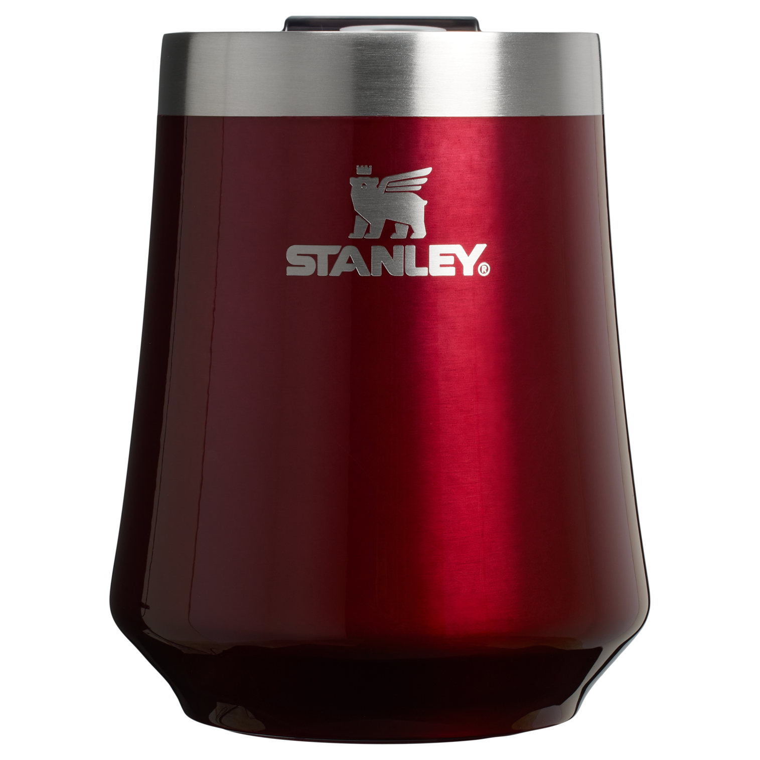 Shatterproof Luxury The Reserve Wine Tumbler D125V - Premium Insulated Egg-Shaped Wine Glass for Outdoors - Garnet Shine