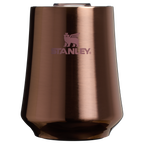 Shatterproof Luxury The Reserve Wine Tumbler D125V - Premium Insulated Egg-Shaped Wine Glass for Outdoors - Polished Rose Gold