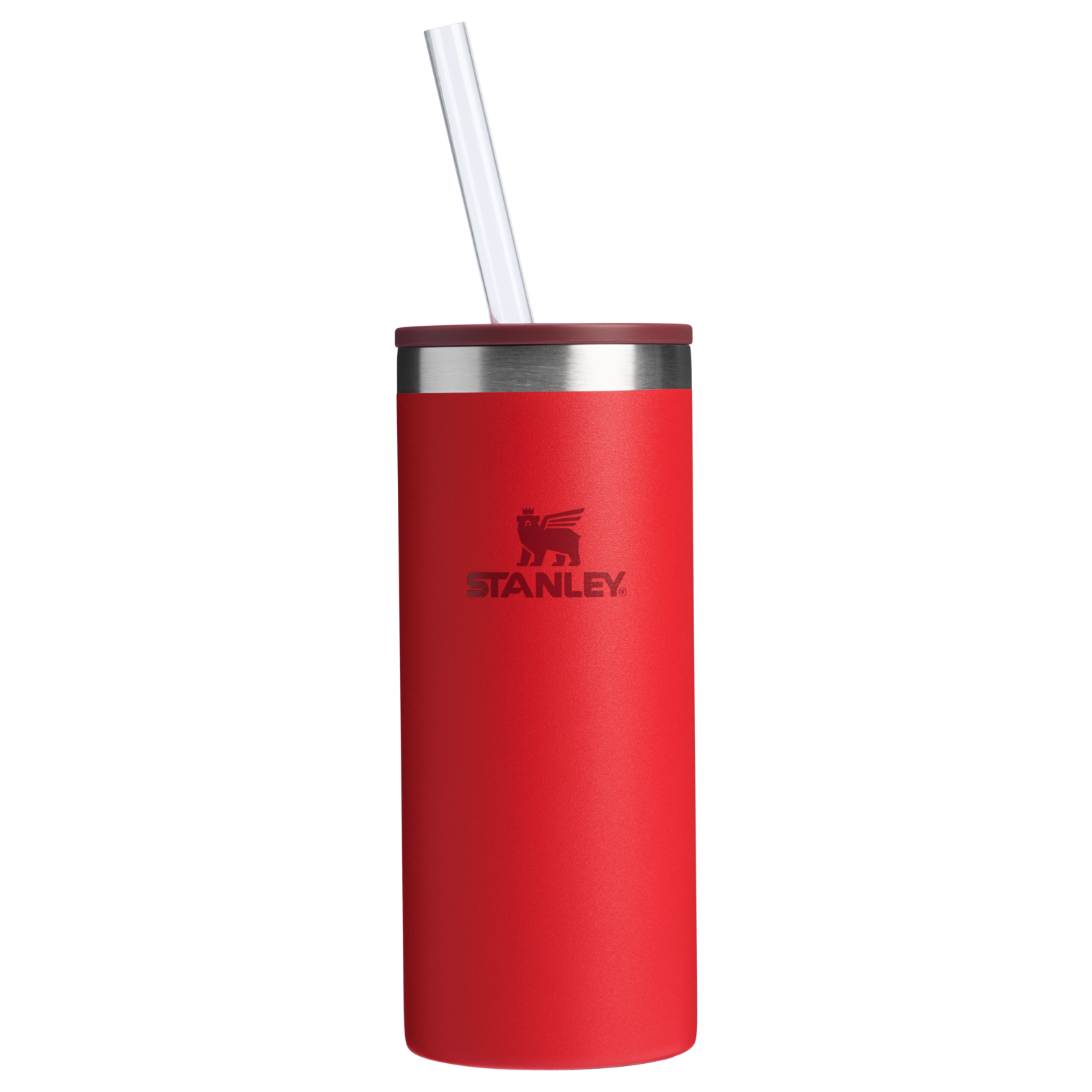 Ice-Retention The Everyday Slim Can Cooler Cup D065Q - Julienne Series Portable Picnic Chiller Tote - Chili Red