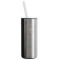 Ice-Retention The Everyday Slim Can Cooler Cup D255E - Compact All-Weather Soft-Sided Cooler Backpack - Stainless Steel Shale