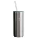 Ice-Retention The Everyday Slim Can Cooler Cup D255E - Compact All-Weather Soft-Sided Cooler Backpack - Stainless Steel Shale