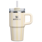 Splash-Resistant FlowState The Quencher H2.0 Flowstate Tumbler D344H - 40oz Large Capacity Car-Cup Friendly Quencher - Cream Picnic Stripe