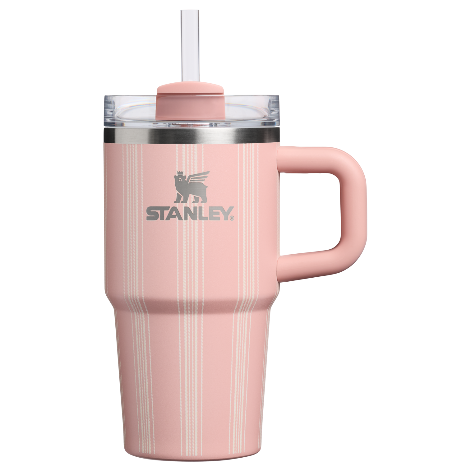 Splash-Resistant FlowState The Quencher H2.0 Flowstate Tumbler D344H - 40oz Large Capacity Car-Cup Friendly Quencher - Peach Rose Picnic Stripe