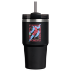 Insulated Travel The Quencher H2.0 Flowstate Tumbler D341T - 40oz Large Capacity Car-Cup Friendly Quencher - Tournament Black