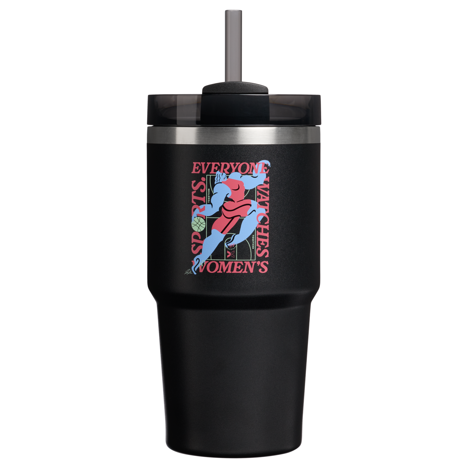 Insulated Travel The Quencher H2.0 Flowstate Tumbler D341T - 40oz Large Capacity Car-Cup Friendly Quencher - Tournament Black