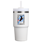 Insulated Travel The Quencher H2.0 Flowstate Tumbler D341T - 40oz Large Capacity Car-Cup Friendly Quencher - Tournament White
