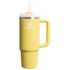 Insulated Travel The Quencher H2.0 Flowstate Tumbler | Stanley Create D331C - 40oz Large Capacity Car-Cup Friendly Quencher - Daffodil