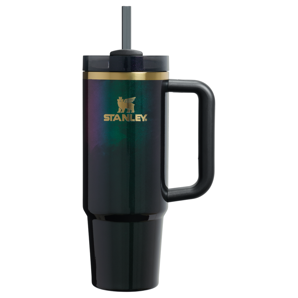 Splash-Resistant FlowState The Wicked for Good Quencher H2.0 Flowstate Tumbler D246P - 40oz Large Capacity Car-Cup Friendly Quencher - Elphaba For Good