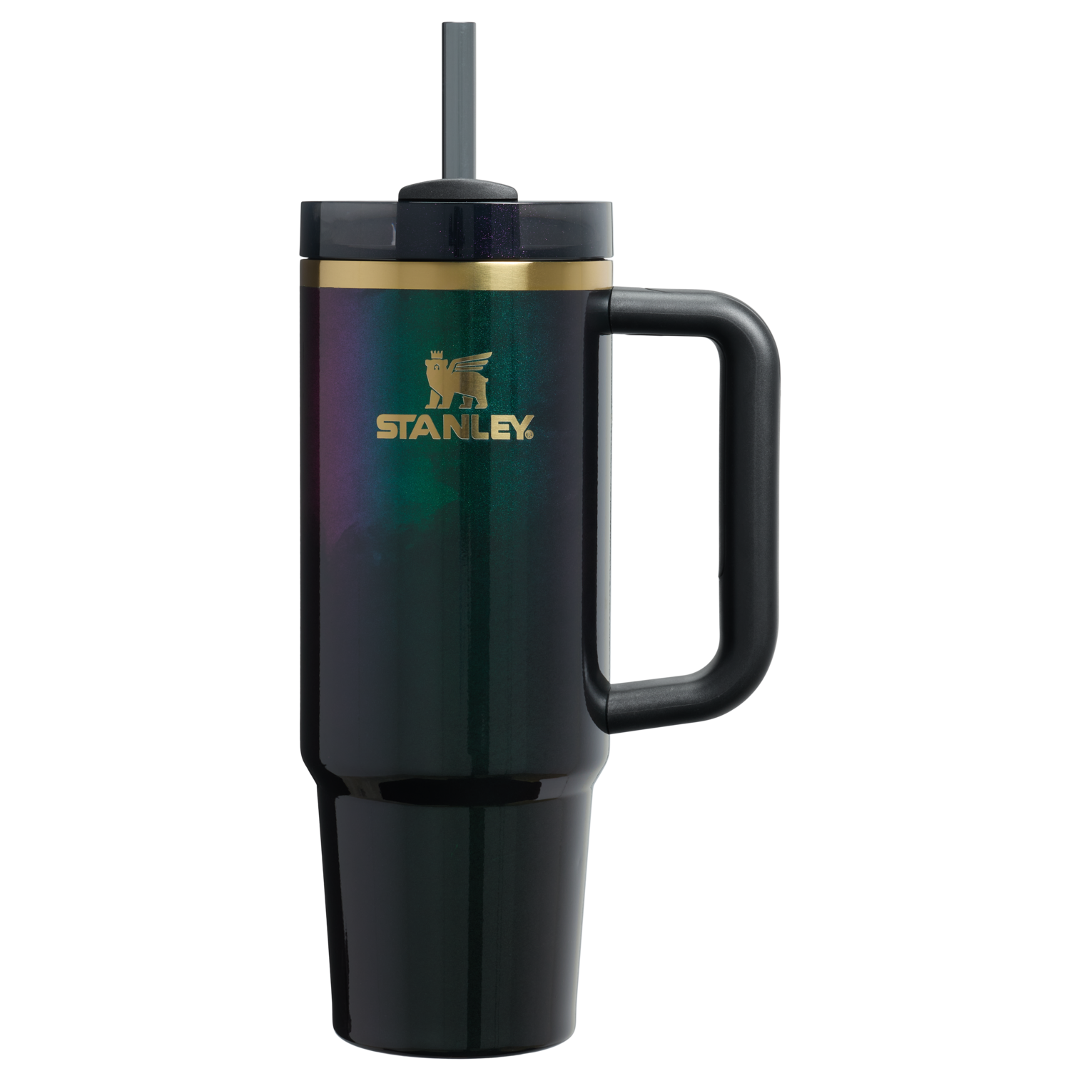 Splash-Resistant FlowState The Wicked for Good Quencher H2.0 Flowstate Tumbler D246P - 40oz Large Capacity Car-Cup Friendly Quencher - Elphaba For Good